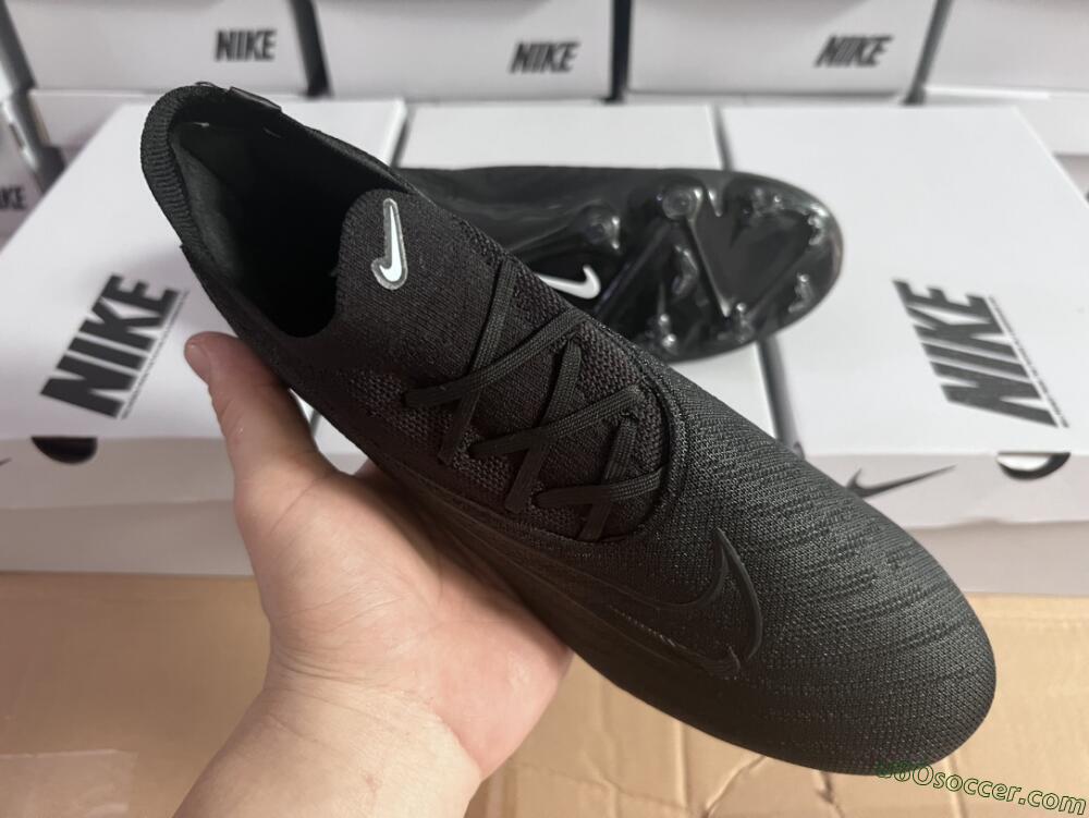 Nike Phantom GX Elite FG Firm Ground Soccer Cleats - Black/White/Black