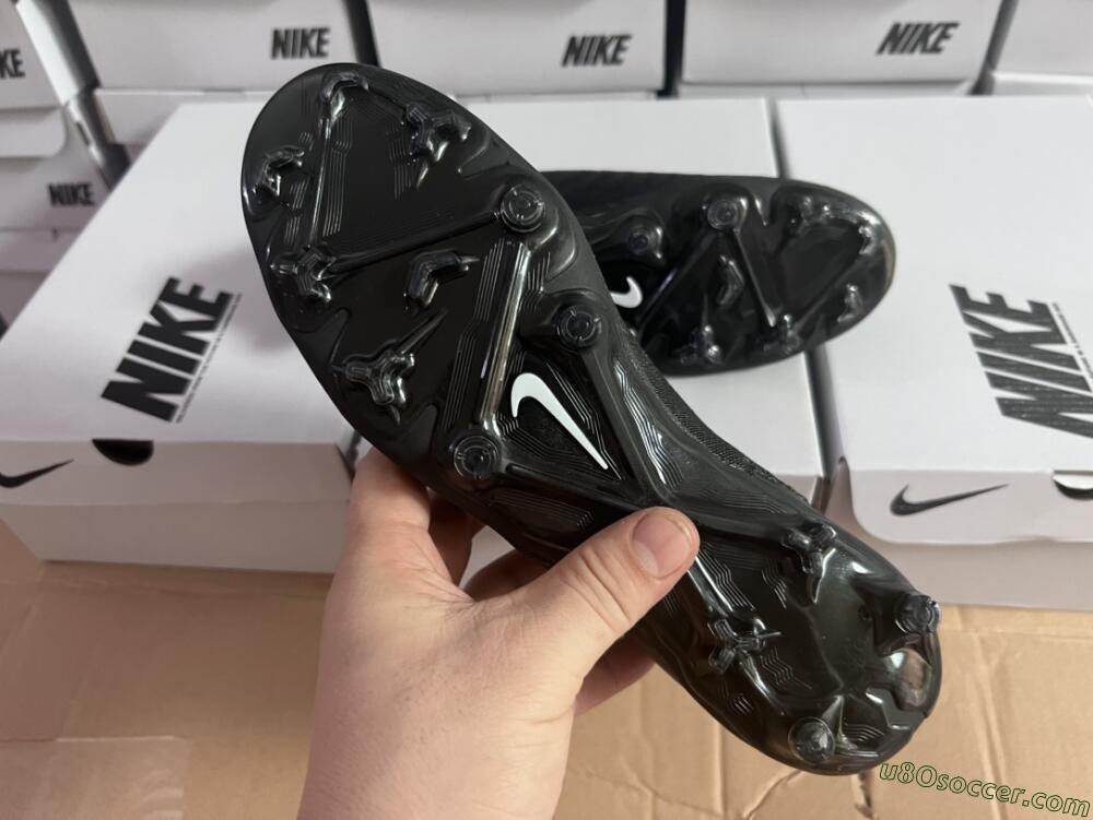 Nike Phantom GX Elite FG Firm Ground Soccer Cleats - Black/White/Black