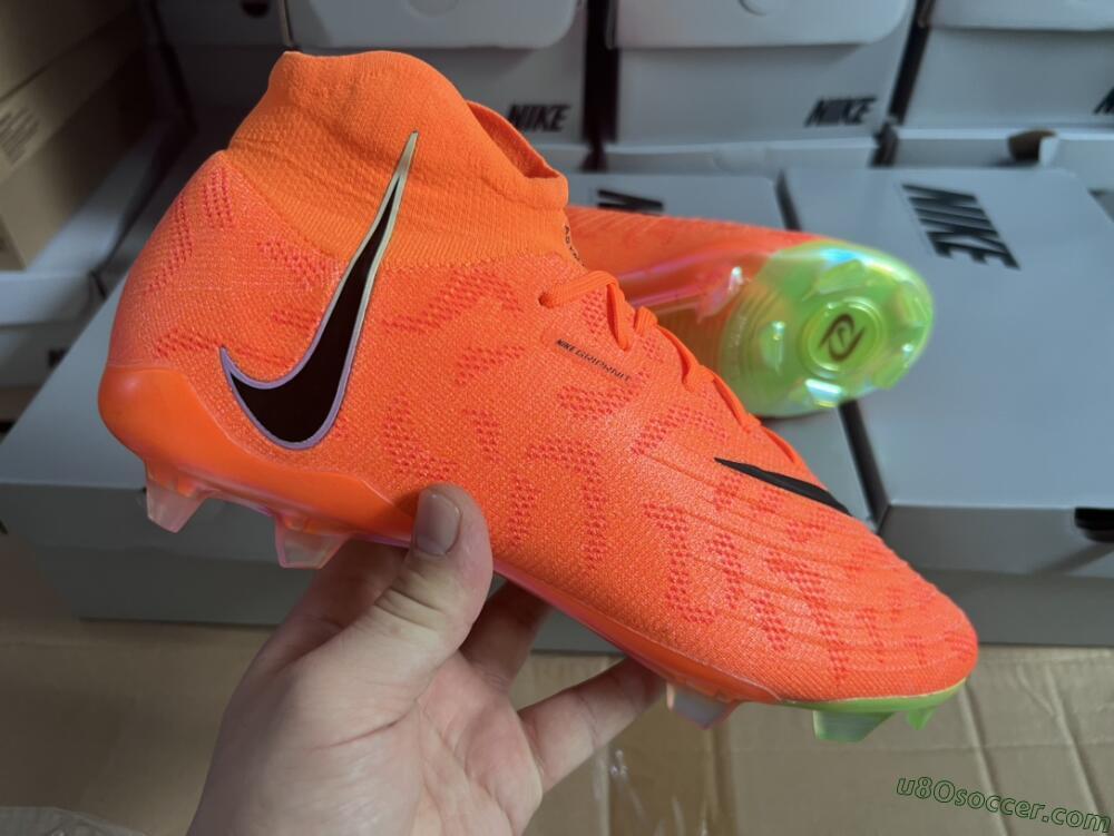 Nike Phantom Luna Elite FG Firm Ground Soccer Cleats - Orange/Black/Green