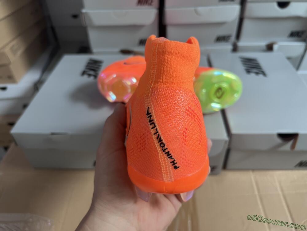 Nike Phantom Luna Elite FG Firm Ground Soccer Cleats - Orange/Black/Green