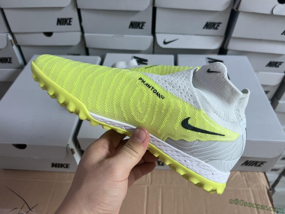 Nike Phantom GX Elite DF Link TF Artificial Turf Soccer Shoes - Green/Black/White