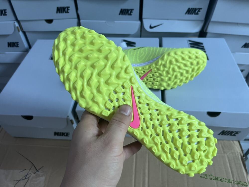 Nike Phantom GX Elite DF Link TF Artificial Turf Soccer Shoes - Green/Black/White