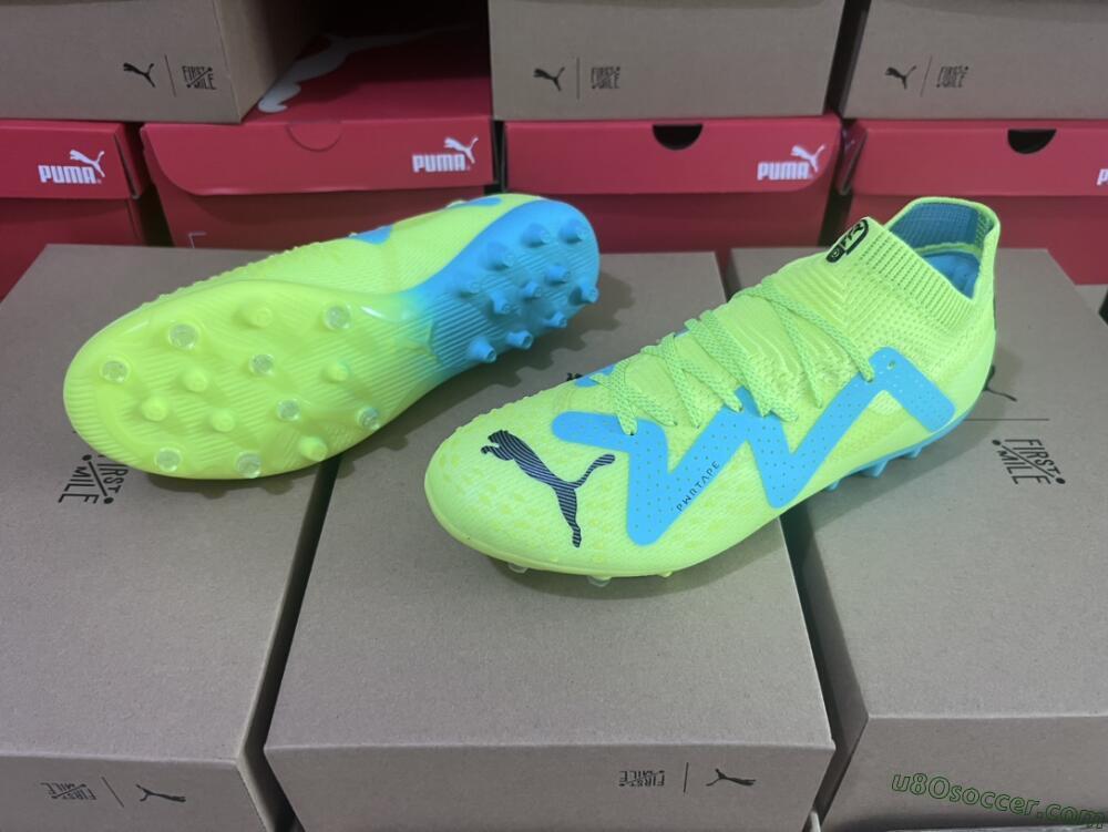 Puma Future Ultimate MG Multi Ground Soccer Cleats - Yellow/Blue