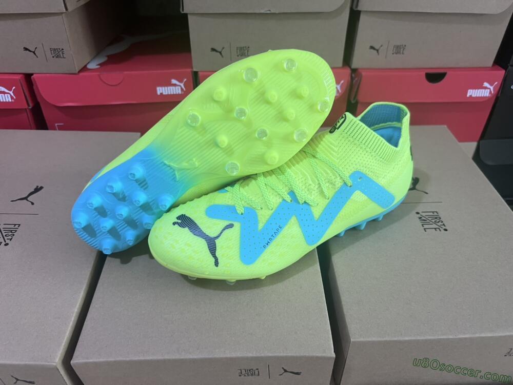 Puma Future Ultimate MG Multi Ground Soccer Cleats - Yellow/Blue