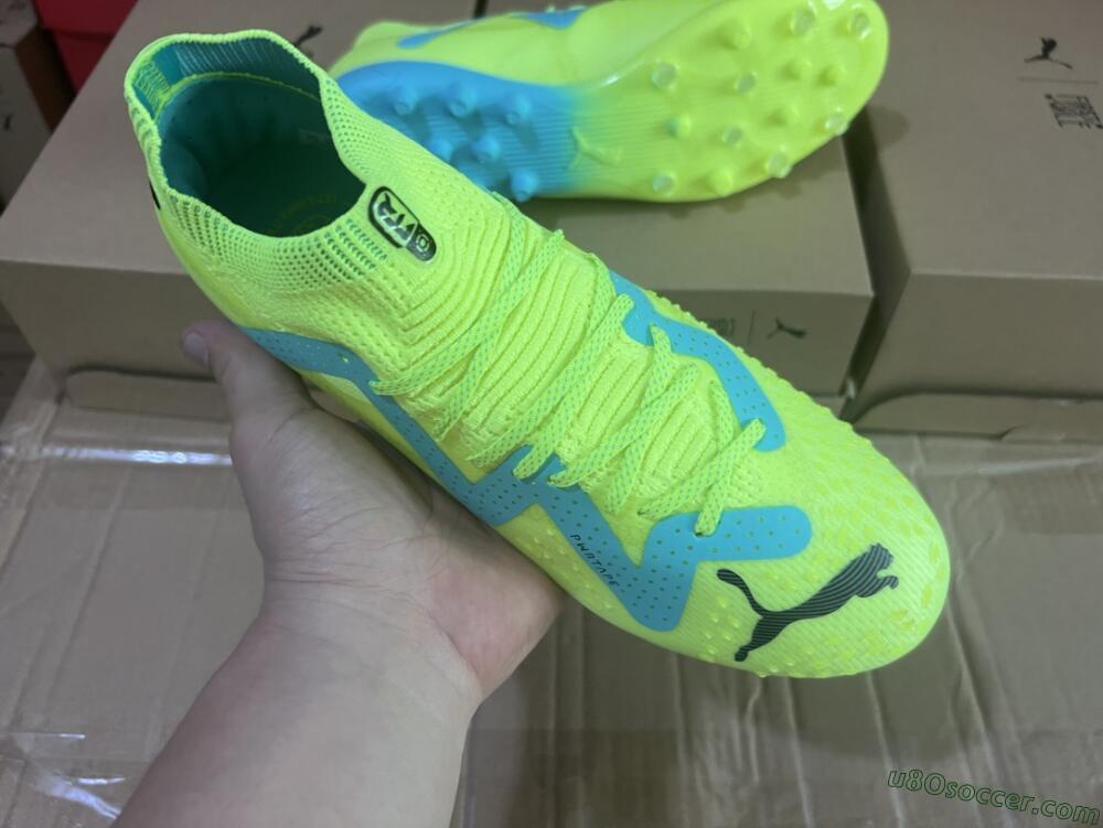Puma Future Ultimate MG Multi Ground Soccer Cleats - Yellow/Blue