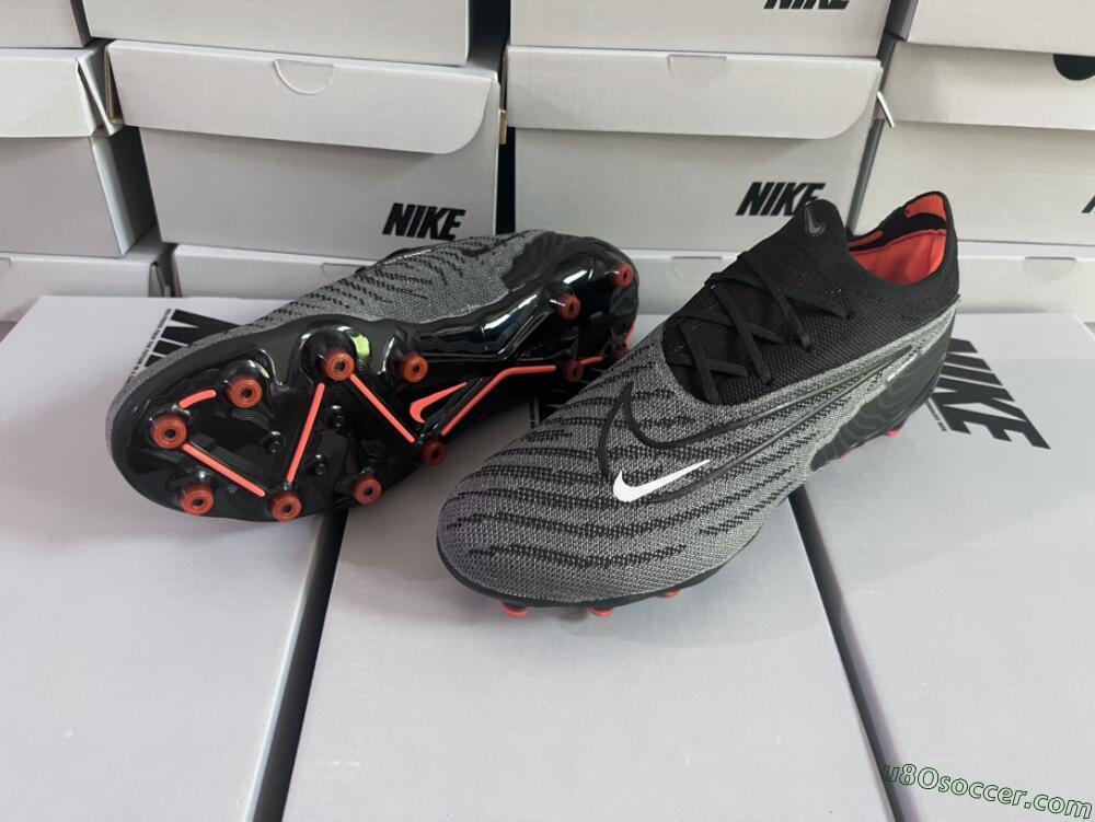 Nike Phantom GX Elite AG Artificial Grass Soccer Cleats - Black/Grey