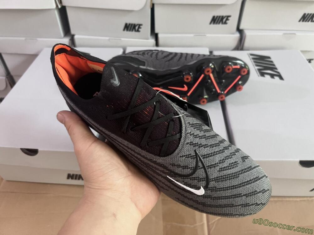 Nike Phantom GX Elite AG Artificial Grass Soccer Cleats - Black/Grey