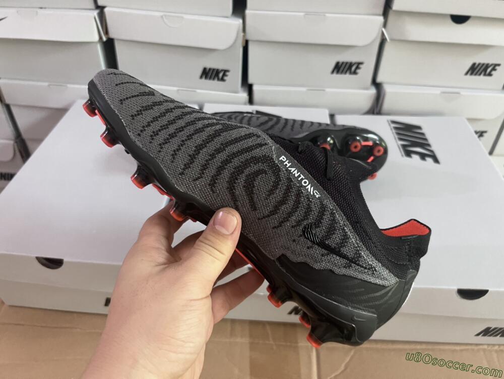 Nike Phantom GX Elite AG Artificial Grass Soccer Cleats - Black/Grey
