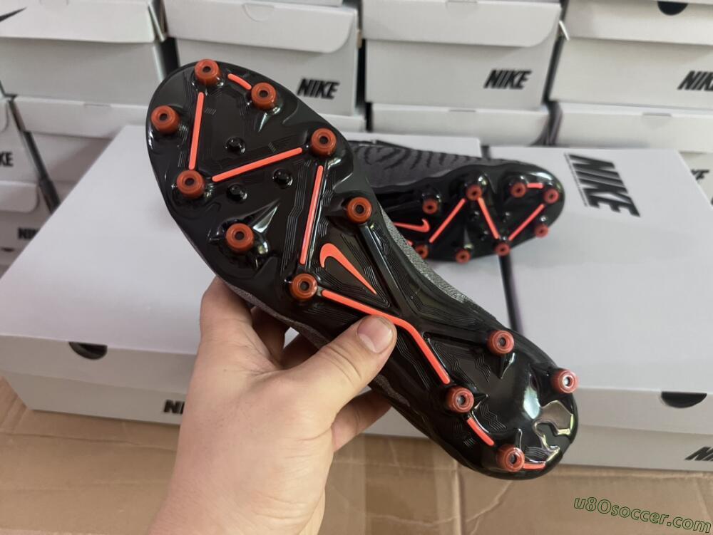 Nike Phantom GX Elite AG Artificial Grass Soccer Cleats - Black/Grey
