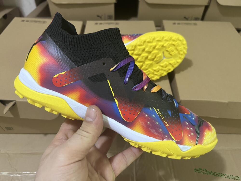 Puma Future Ultimate TF Artificial Turf Soccer Shoes - Rainbow/Black
