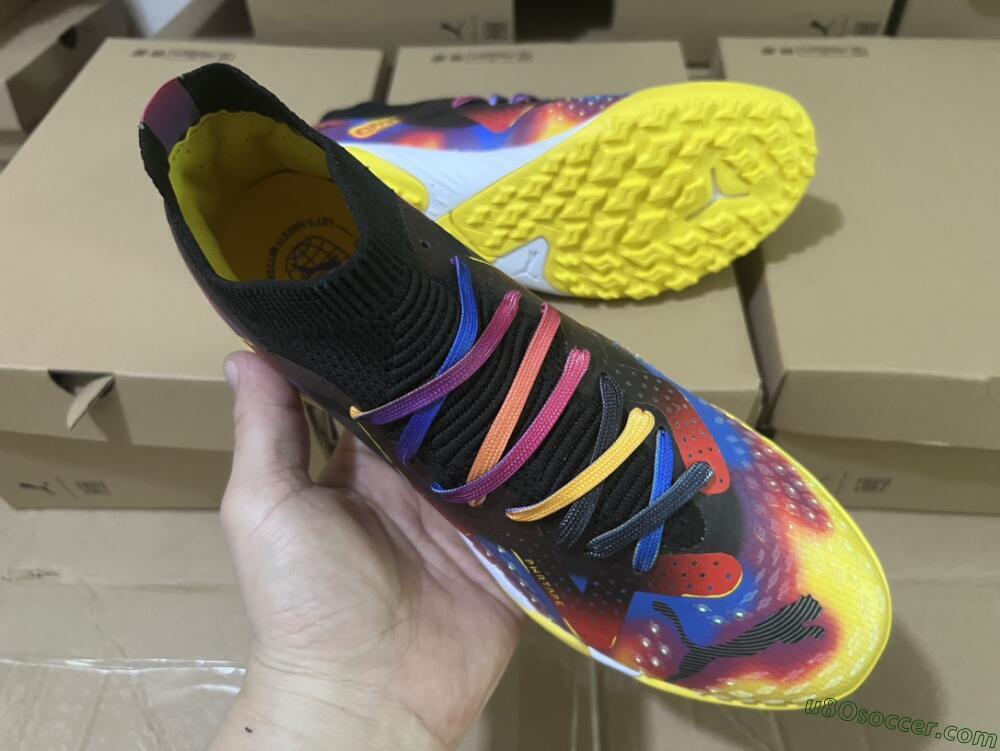 Puma Future Ultimate TF Artificial Turf Soccer Shoes - Rainbow/Black