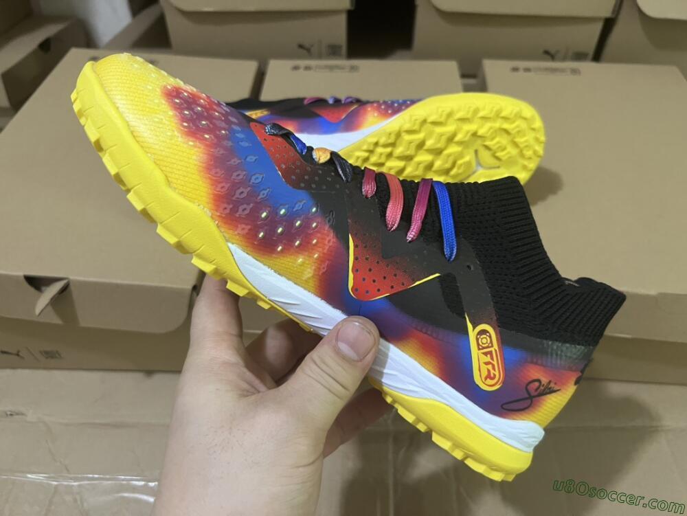 Puma Future Ultimate TF Artificial Turf Soccer Shoes - Rainbow/Black