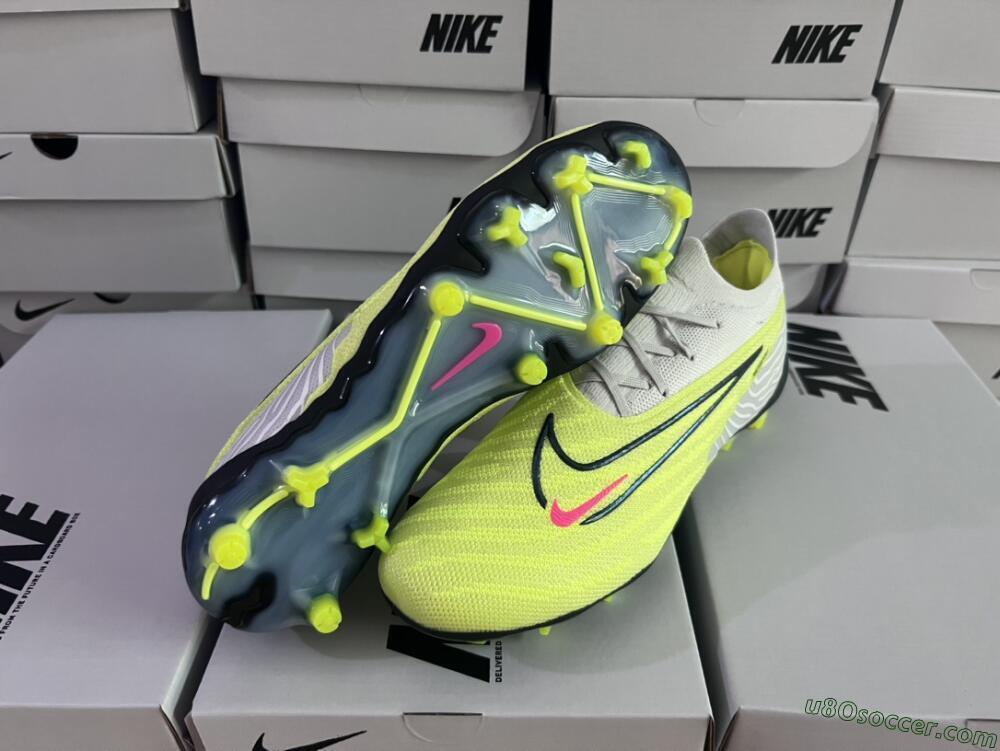 Nike Phantom GX Elite FG Firm Ground Soccer Cleats - Green/White/Blue