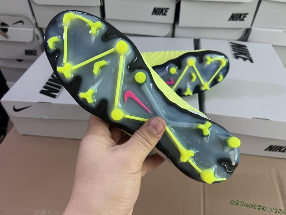 Nike Phantom GX Elite FG Firm Ground Soccer Cleats - Green/White/Blue