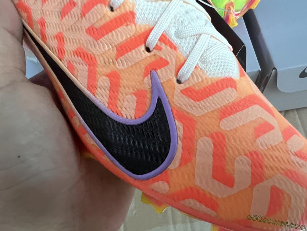 Nike Air Zoom Mercurial Vapor 15 Elite FG Firm Ground Soccer Cleats - White/Orange/Black