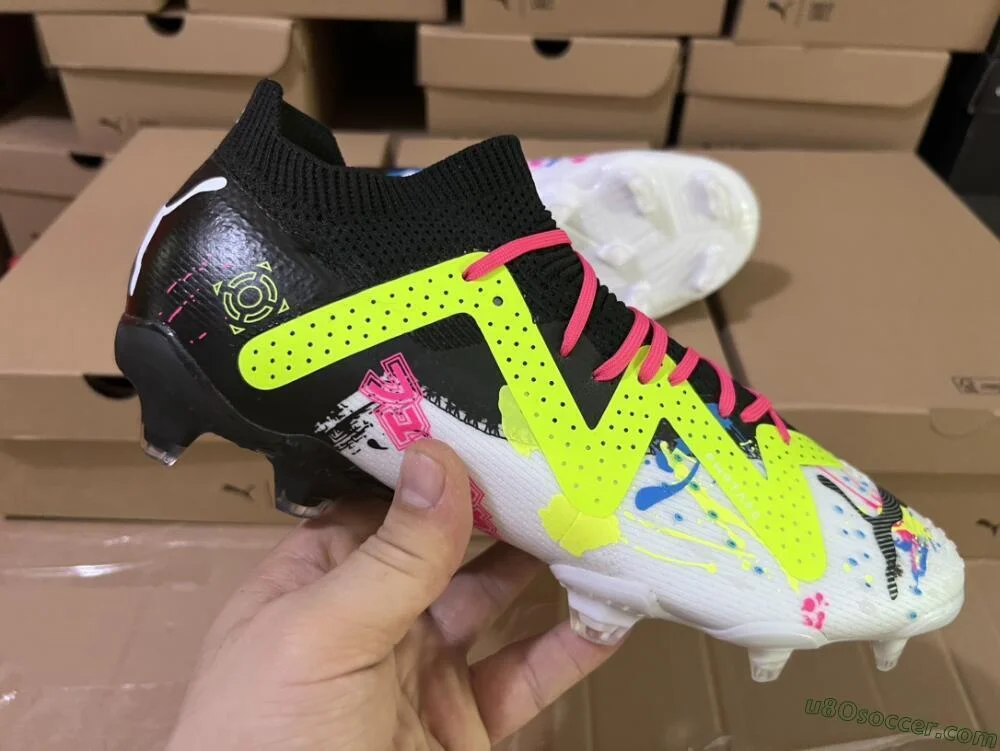 Unleash Your Power on the Field with White, Black, Green and Pink