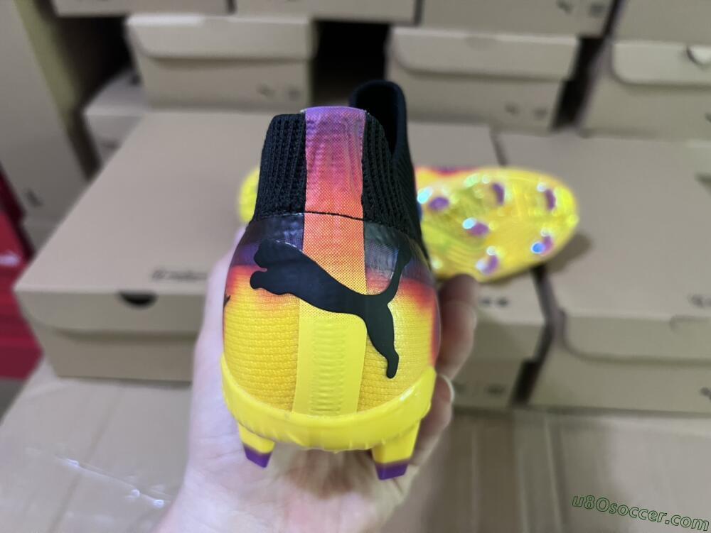 Puma Future Ultimate FG Firm Ground Soccer Cleats - Black/Purple/Yellow