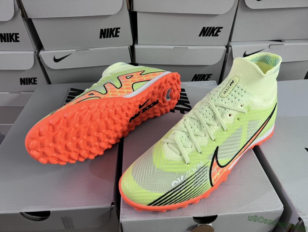 Nike Air Zoom Mercurial Superfly 15 Elite TF Artificial Turf Soccer Shoes - Yellow/Orange/Black