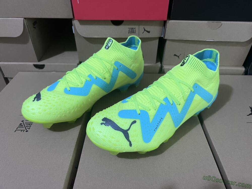 Puma Future Ultimate FG Firm Ground Soccer Cleats - Green/Blue/Black