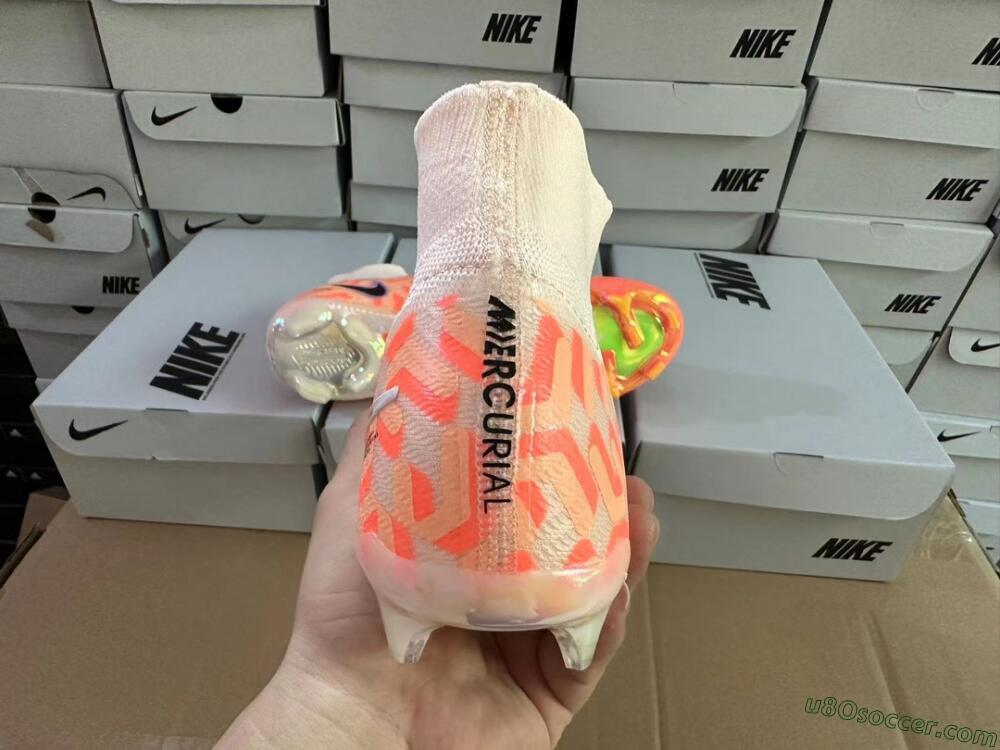 Nike Air Zoom Mercurial Superfly 9 Academy FG Firm Ground Soccer Cleats - Orange/Black/Purple