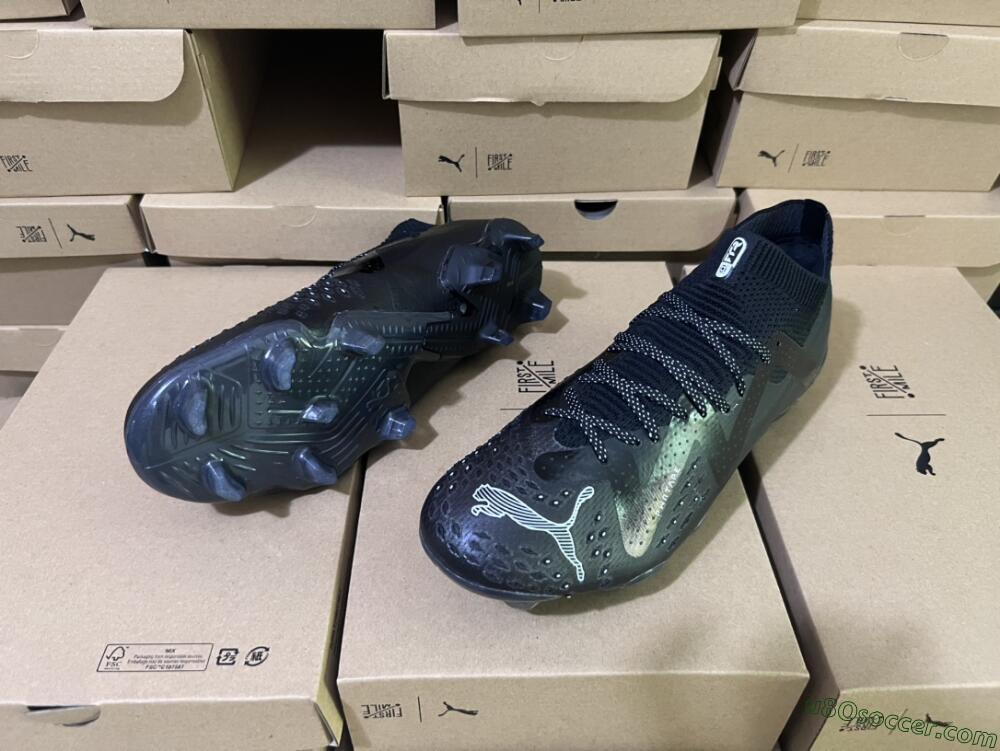 Puma Future Ultimate FG Firm Ground Soccer Cleats - Black/White