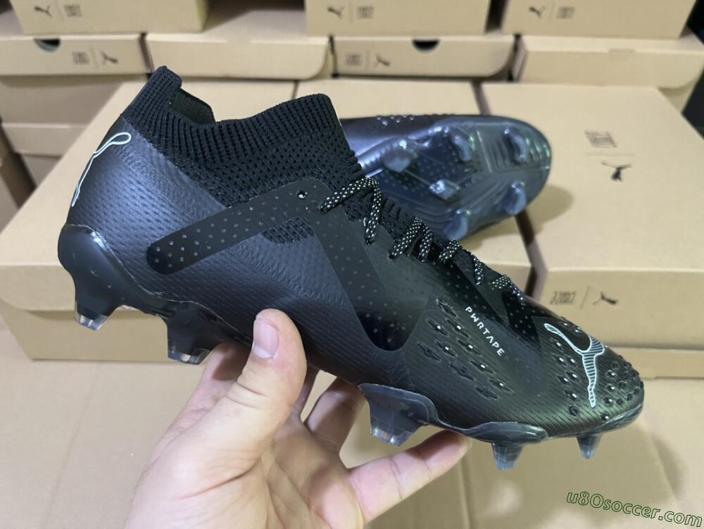 Puma Future Ultimate FG Firm Ground Soccer Cleats - Black/White