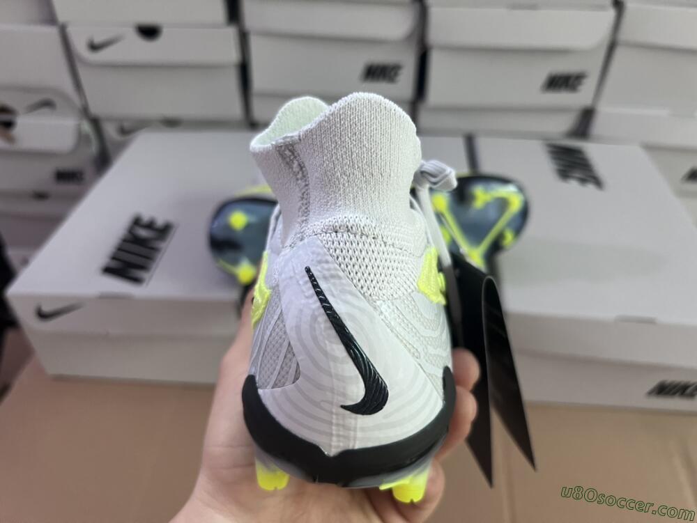 Nike Phantom GX Elite FG Firm Ground Soccer Cleats - Grey/Green/Pink