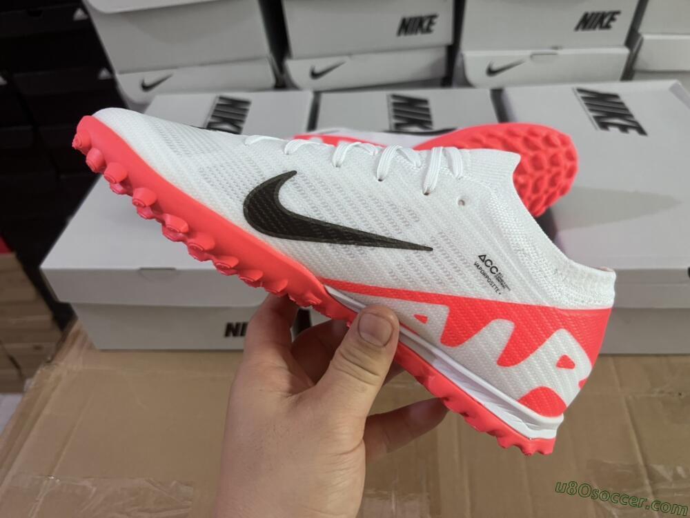 Nike Mercurial Vapor 15 Elite TF Artificial Turf Soccer Shoes - White/Black/Red
