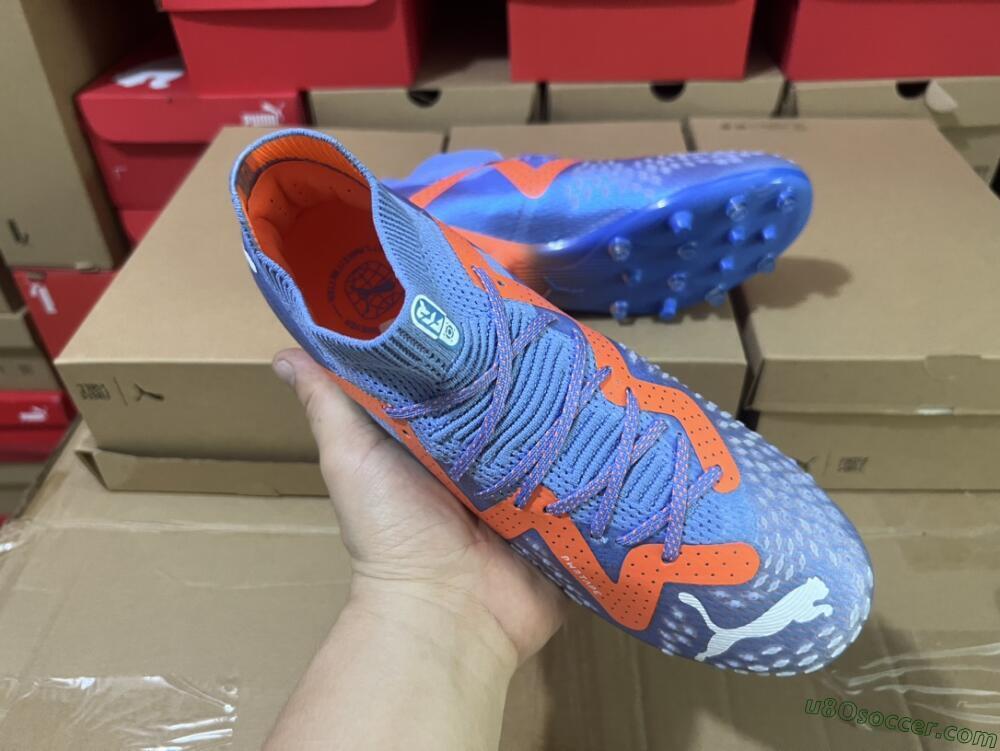 Puma Future Ultimate MG Multi Ground Soccer Cleats - Blue/Orange/White
