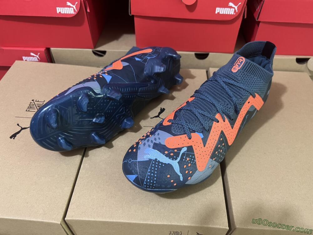Puma Future Ultimate FG Firm Ground Soccer Cleats - Blue/Yellow