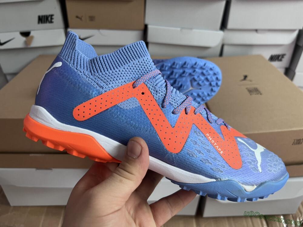 Puma Future Ultimate TF Artificial Turf Soccer Shoes - Blue/Orange/White