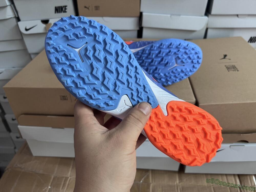 Puma Future Ultimate TF Artificial Turf Soccer Shoes - Blue/Orange/White