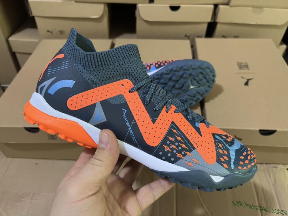 Puma Future Ultimate TF Artificial Turf Soccer Shoes - Blue/Orange