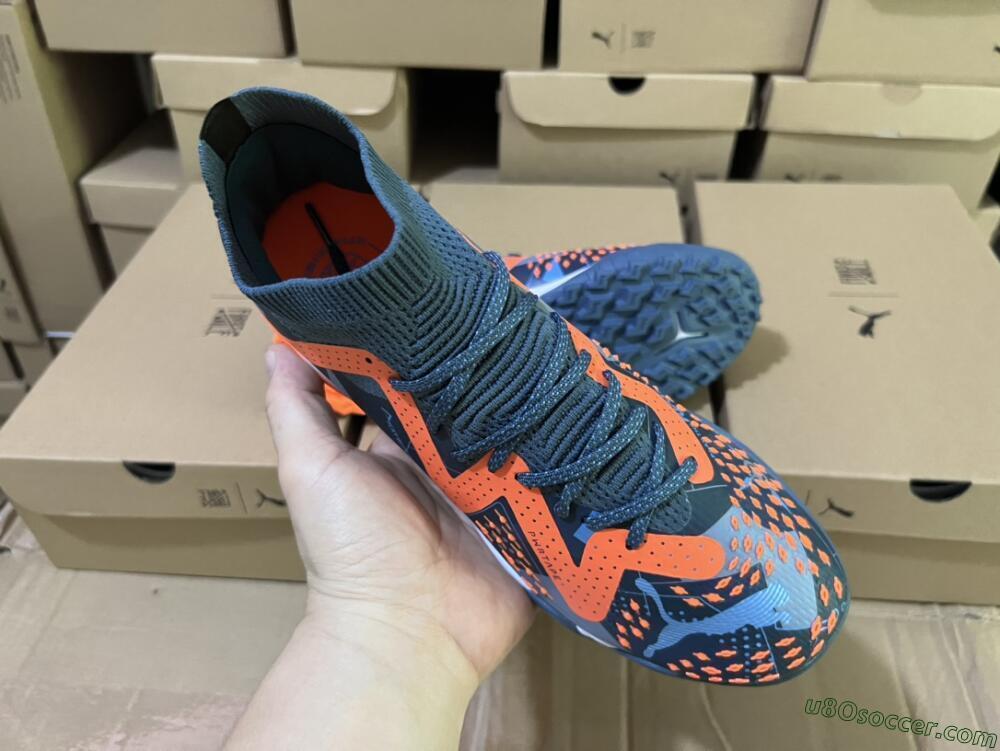 Puma Future Ultimate TF Artificial Turf Soccer Shoes - Blue/Orange
