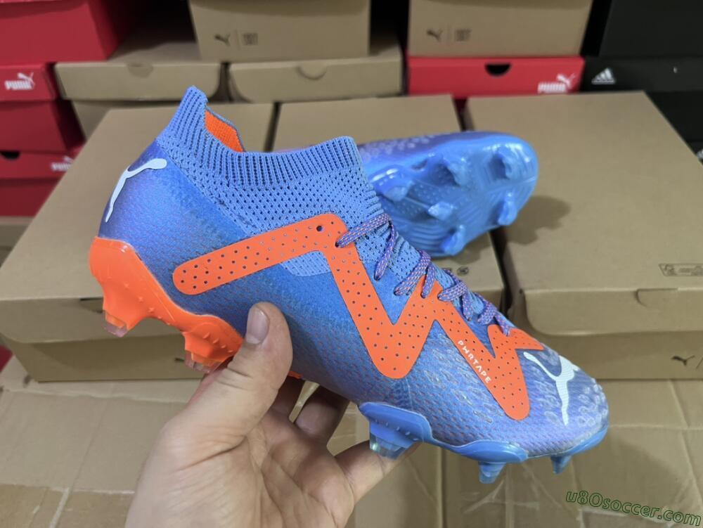 Puma Future Ultimate FG Firm Ground Soccer Cleats - Blue/Orange/White