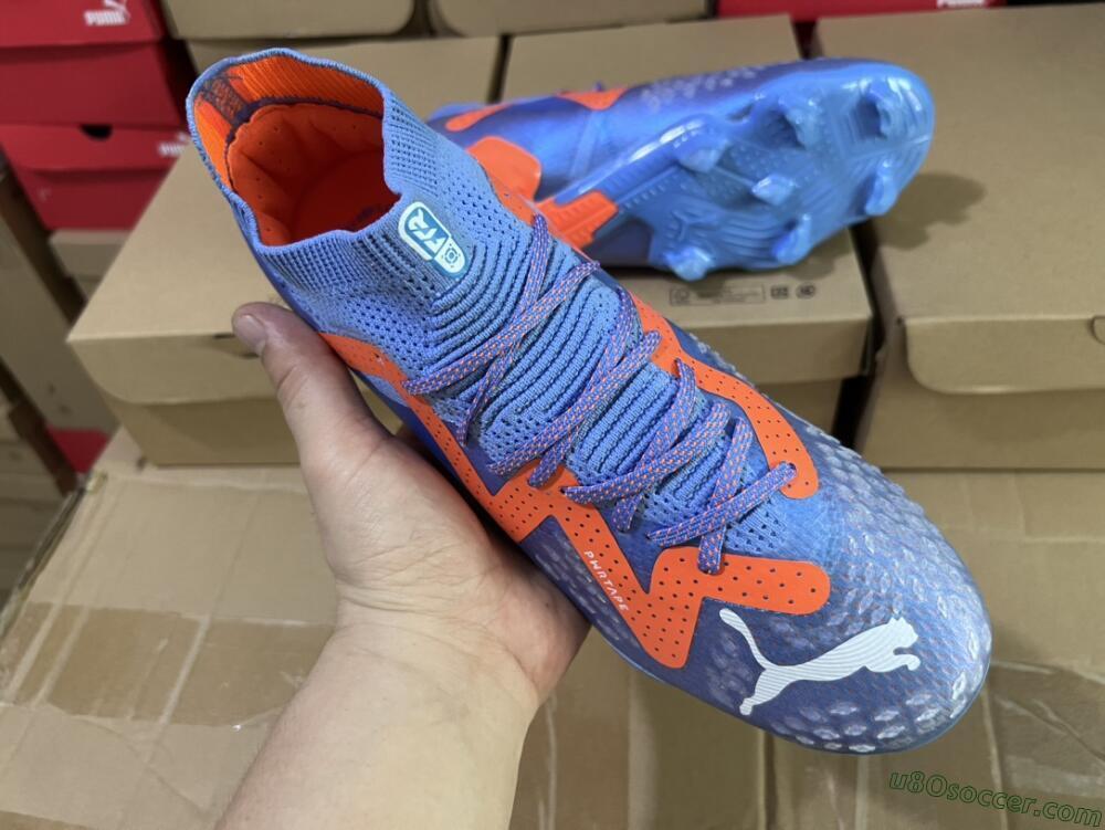 Puma Future Ultimate FG Firm Ground Soccer Cleats - Blue/Orange/White