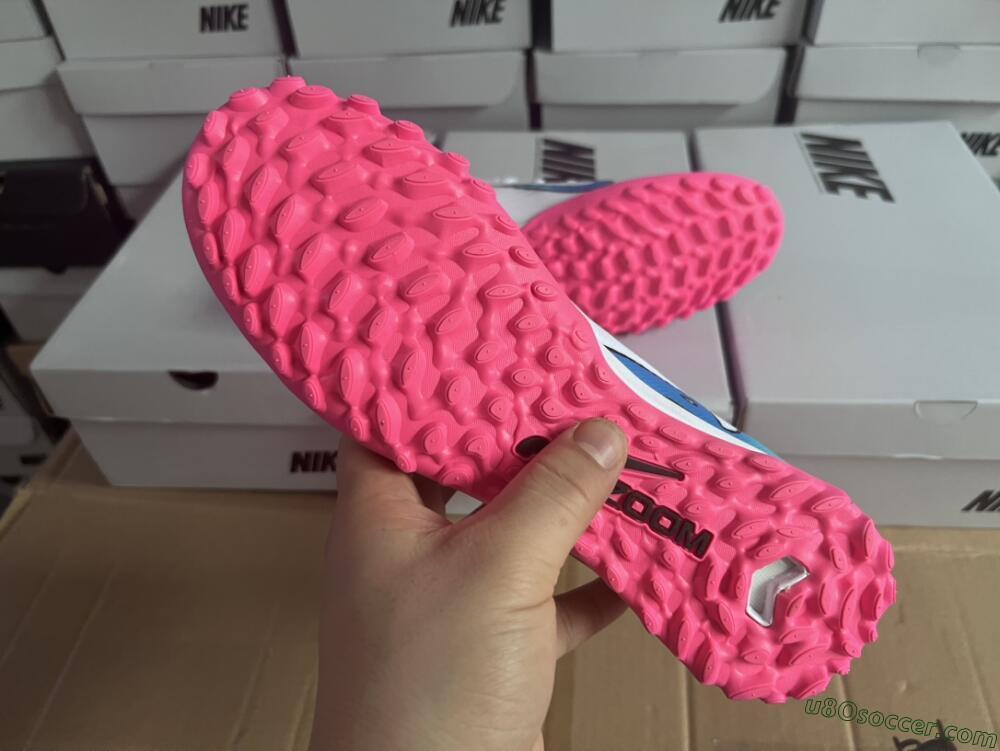 Nike Mercurial Superfly 9 Elite TF Artificial Turf Soccer Shoes - White/Pink