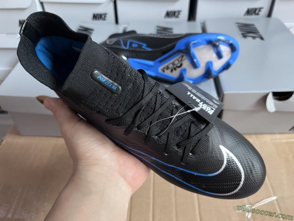 Nike Air Zoom Superfly 9 Elite SE FG Firm Ground Soccer Cleats - Black/Blue/White