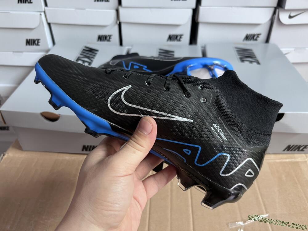 Nike Air Zoom Superfly 9 Elite SE FG Firm Ground Soccer Cleats - Black/Blue/White