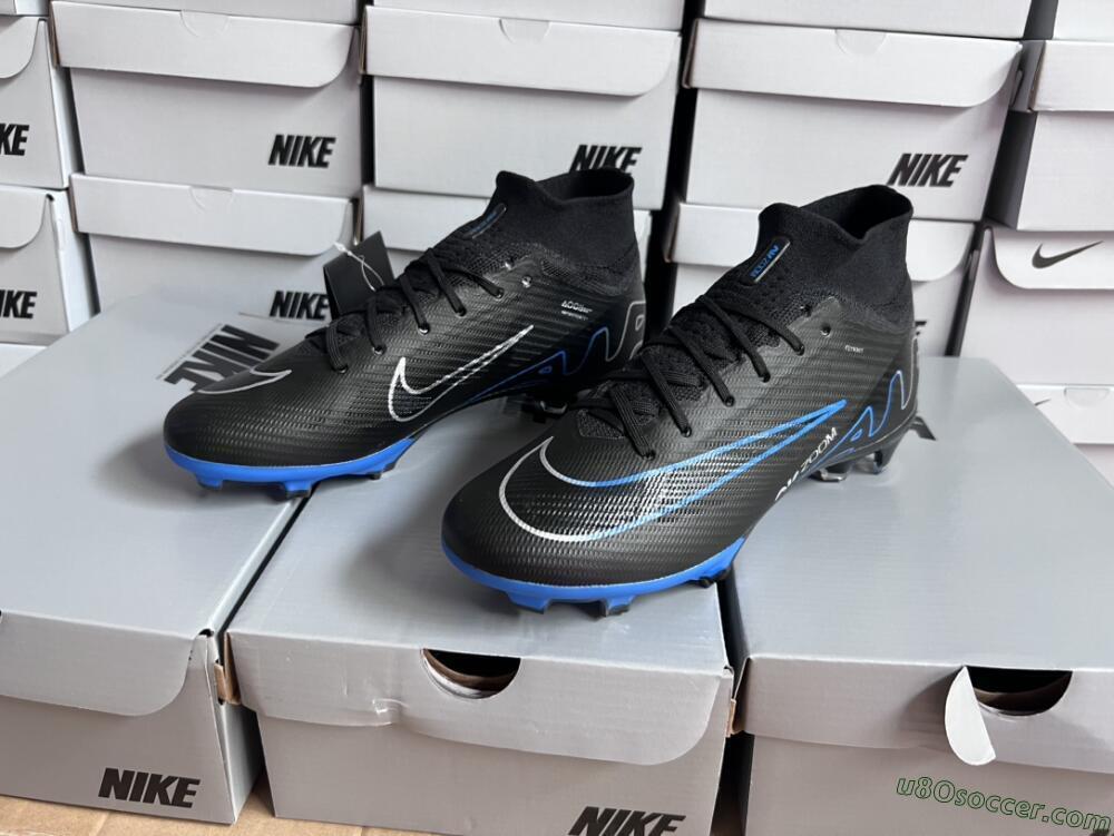 Nike Air Zoom Superfly 9 Elite SE FG Firm Ground Soccer Cleats - Black/Blue/White