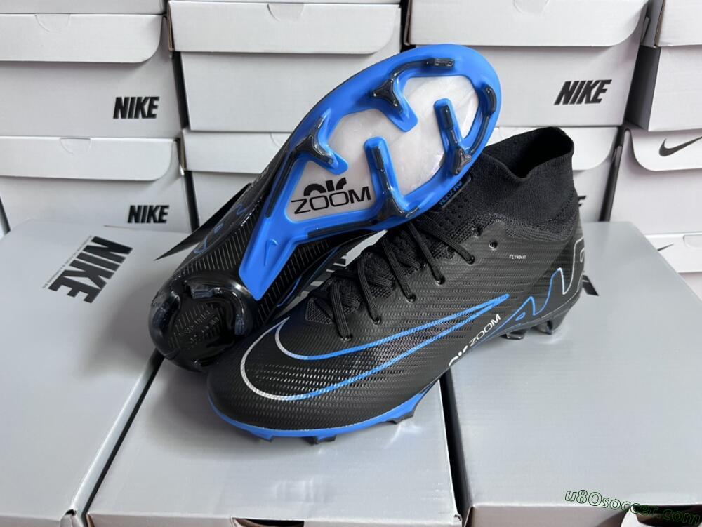 Nike Air Zoom Superfly 9 Elite SE FG Firm Ground Soccer Cleats - Black/Blue/White