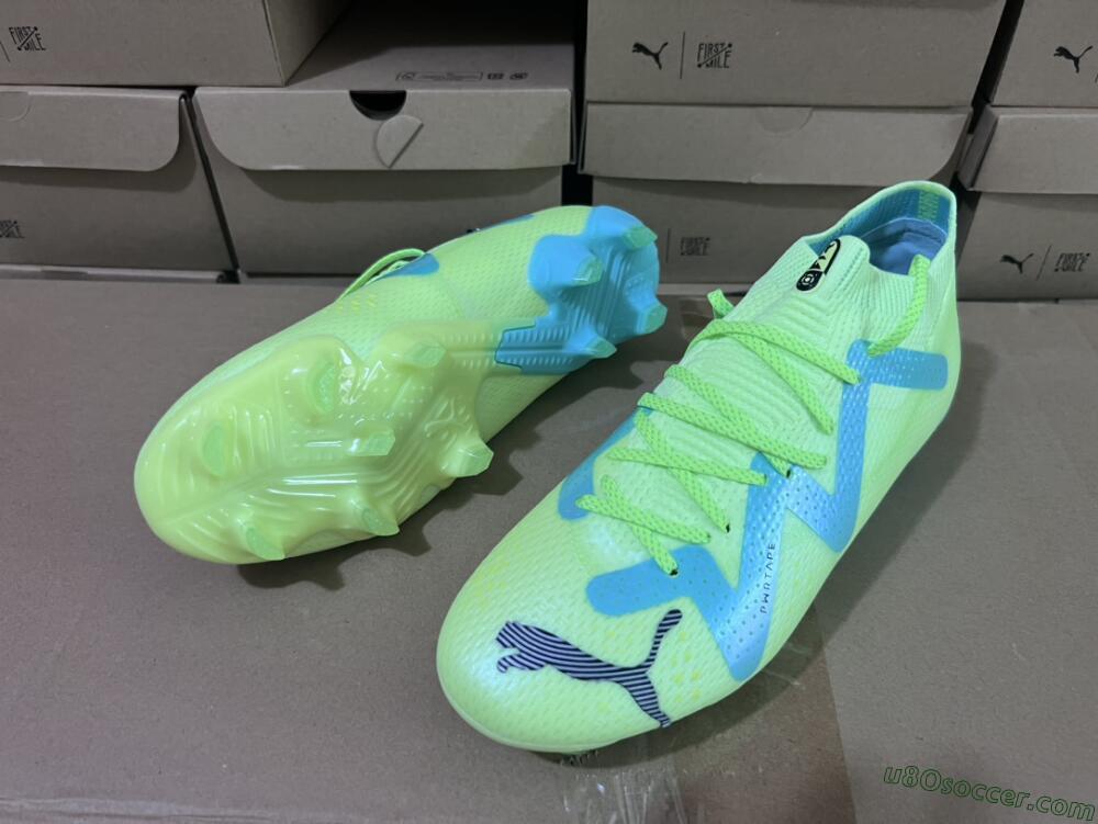 Puma Future Ultimate FG Firm Ground Soccer Cleats - Green/Blue/Black