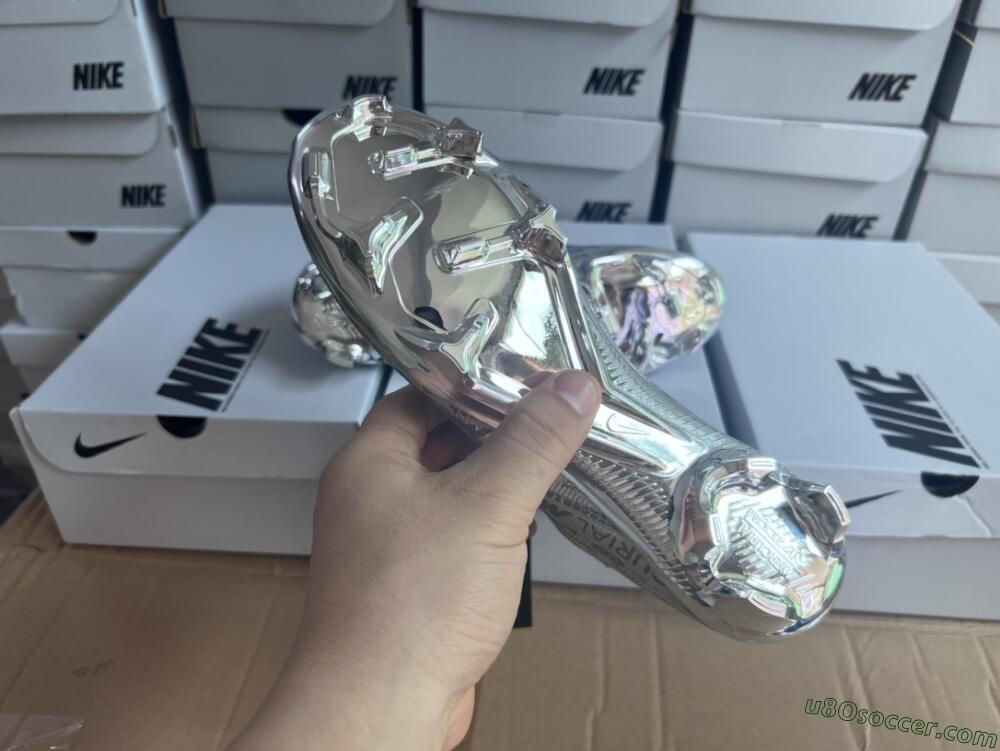 Nike Air Zoom Mercurial Vapor 15 Elite FG Firm Ground Soccer Cleats - Silver/Gold