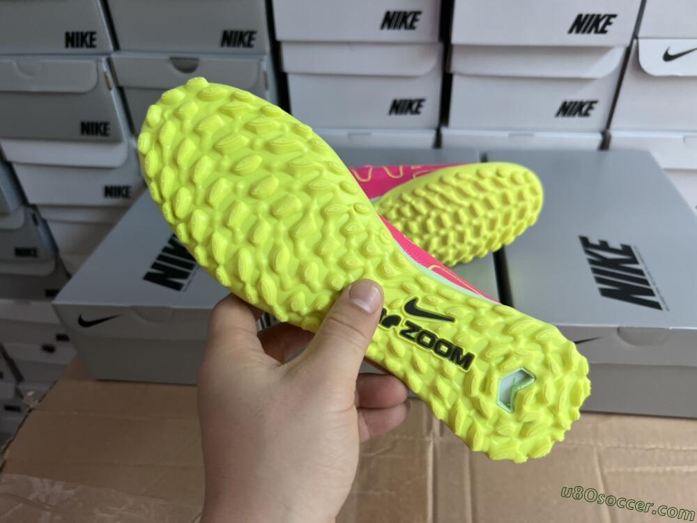 Nike Air Zoom Mercurial Superfly 9 Elite TF Artificial Turf Soccer Shoes - Pink/Green/Black