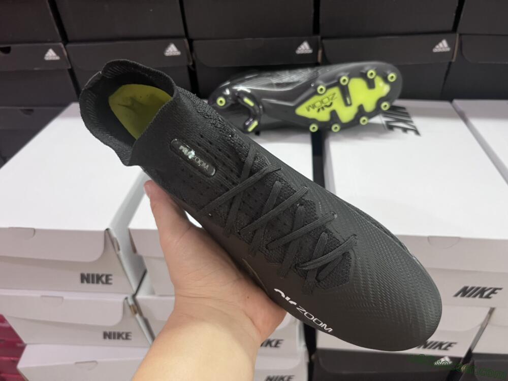 Nike Air Zoom Mercurial Superfly 9 Elite AG Artificial Grass Soccer Cleats - Black/Green