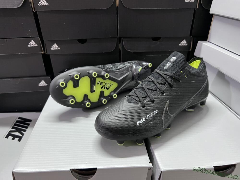 Nike Air Zoom Mercurial Vapor 15 Elite AG Artificial Grass Soccer Cleats - Black