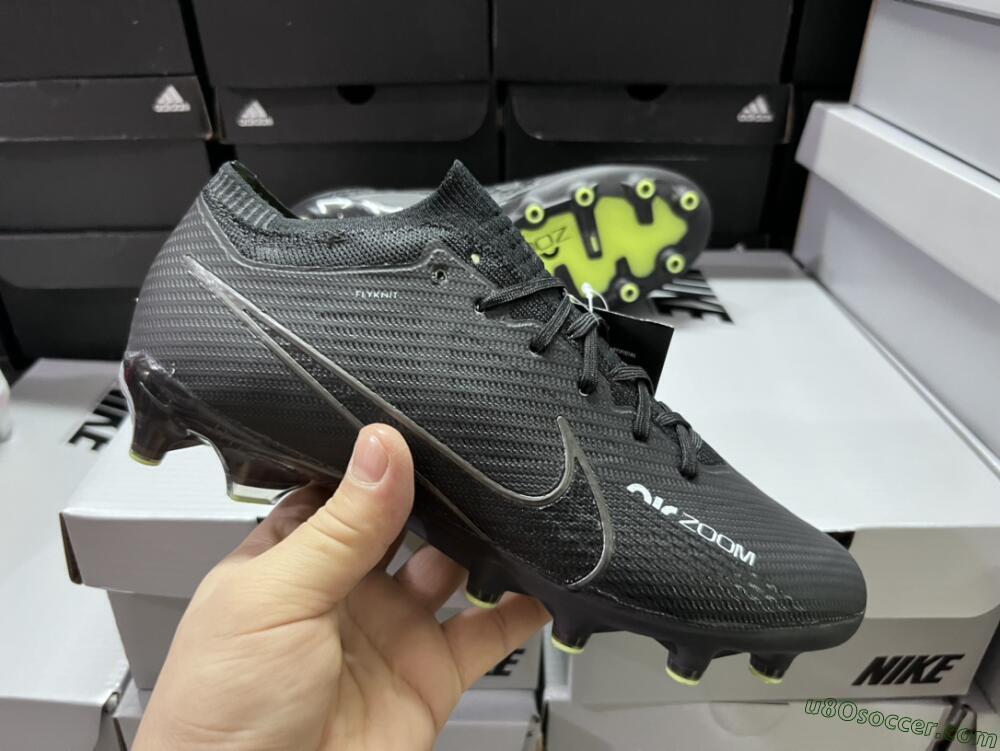 Nike Air Zoom Mercurial Vapor 15 Elite AG Artificial Grass Soccer Cleats - Black