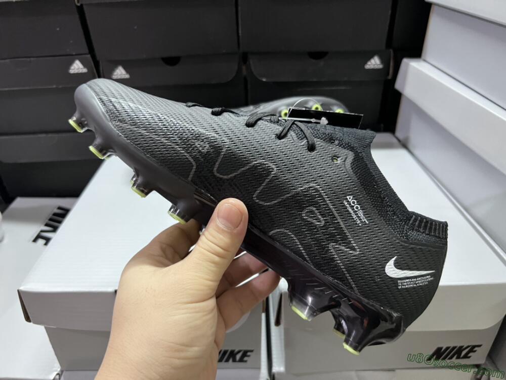 Nike Air Zoom Mercurial Vapor 15 Elite AG Artificial Grass Soccer Cleats - Black
