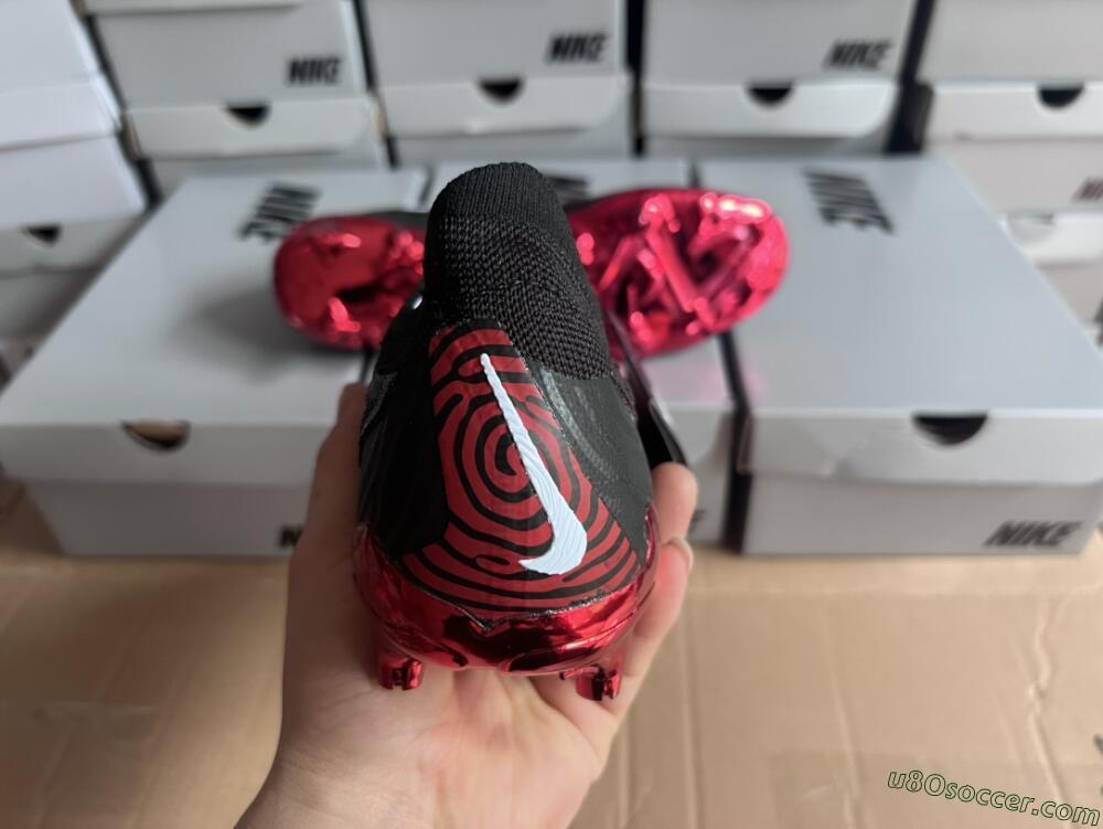 Nike Phantom GX Elite FG Firm Ground Soccer Cleats - Black/Red/White
