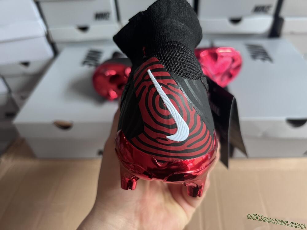 Nike Phantom GX Elite DF Link FG Firm Ground Soccer Cleats - Black/Red/White